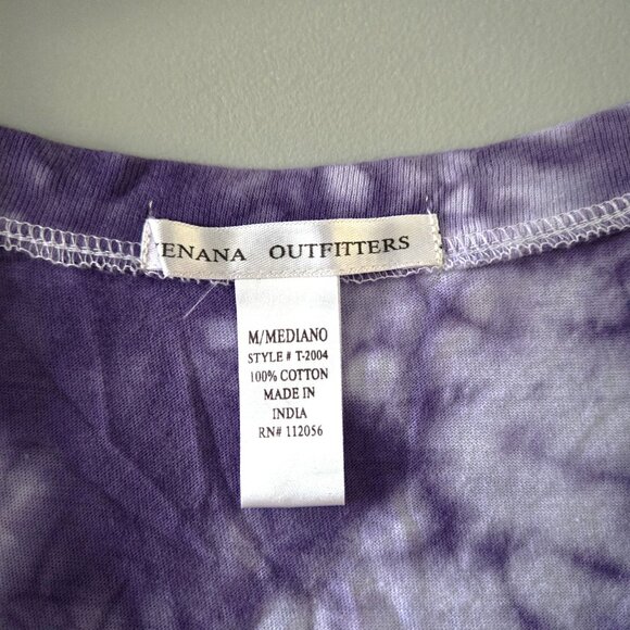 Lavender Daydream – Zenana Outfitters Women’s Medium Tie Dye V-Neck Tee - Picture 2 of 5